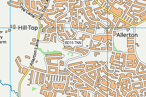 BD15 7NN map - OS VectorMap District (Ordnance Survey)