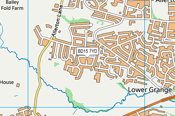 The Academy At St. James map (BD15 7YD) - OS VectorMap District (Ordnance Survey)