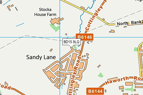 BD15 9LQ map - OS VectorMap District (Ordnance Survey)