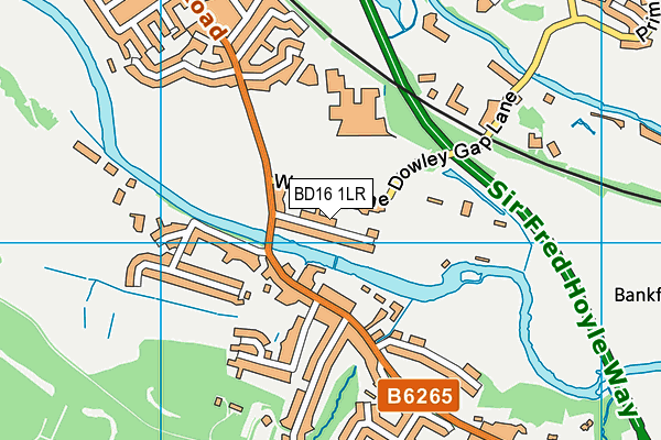 BD16 1LR map - OS VectorMap District (Ordnance Survey)