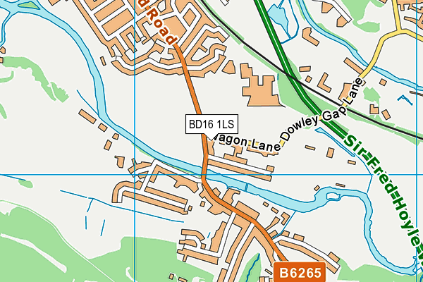 BD16 1LS map - OS VectorMap District (Ordnance Survey)