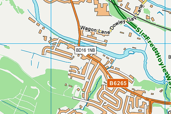 BD16 1NB map - OS VectorMap District (Ordnance Survey)