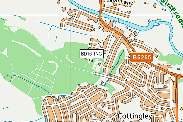 BD16 1NG map - OS VectorMap District (Ordnance Survey)