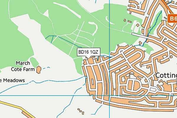 BD16 1QZ map - OS VectorMap District (Ordnance Survey)