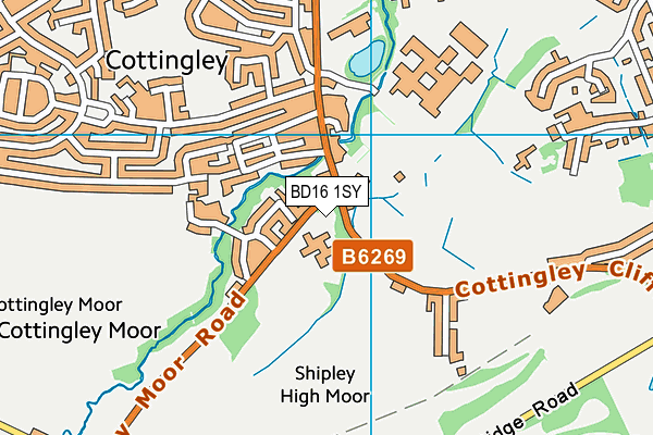 BD16 1SY map - OS VectorMap District (Ordnance Survey)