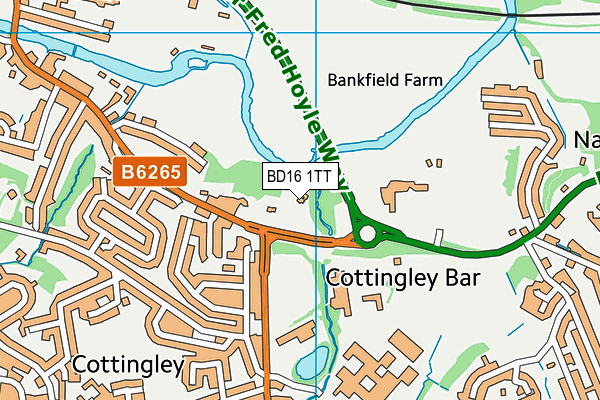 BD16 1TT map - OS VectorMap District (Ordnance Survey)