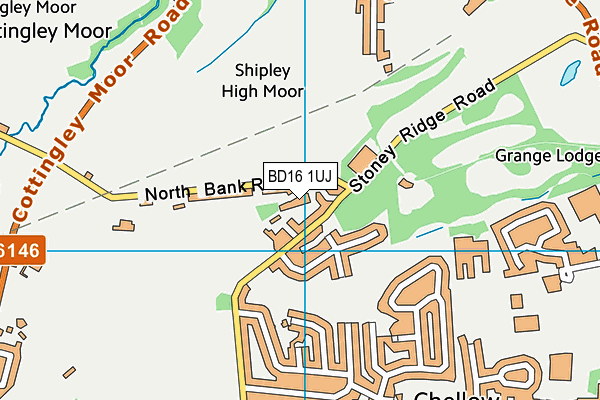 BD16 1UJ map - OS VectorMap District (Ordnance Survey)