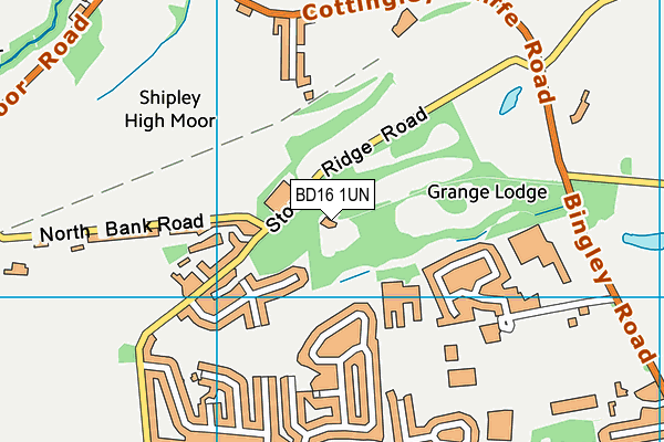 BD16 1UN map - OS VectorMap District (Ordnance Survey)