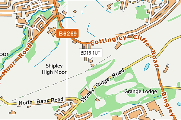 BD16 1UT map - OS VectorMap District (Ordnance Survey)