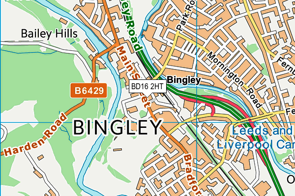Map of THE RUSTIC GARDEN BINGLEY LIMITED at district scale