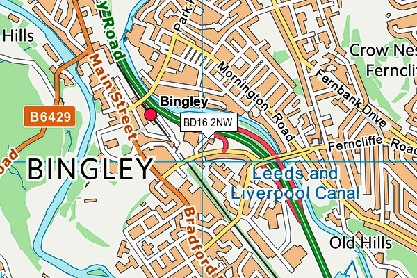 Map of BINGLEY TAXIS LIMITED at district scale