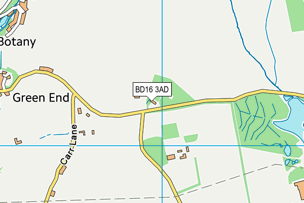 BD16 3AD map - OS VectorMap District (Ordnance Survey)