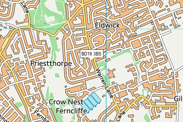 Map of ELDWICK STORES LIMITED at district scale