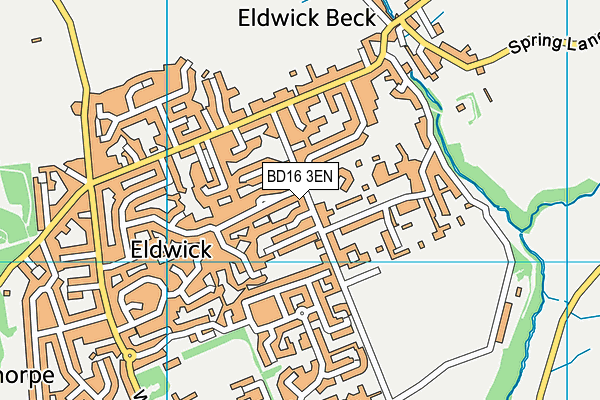 BD16 3EN map - OS VectorMap District (Ordnance Survey)
