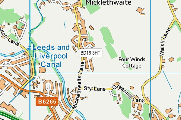 BD16 3HT map - OS VectorMap District (Ordnance Survey)