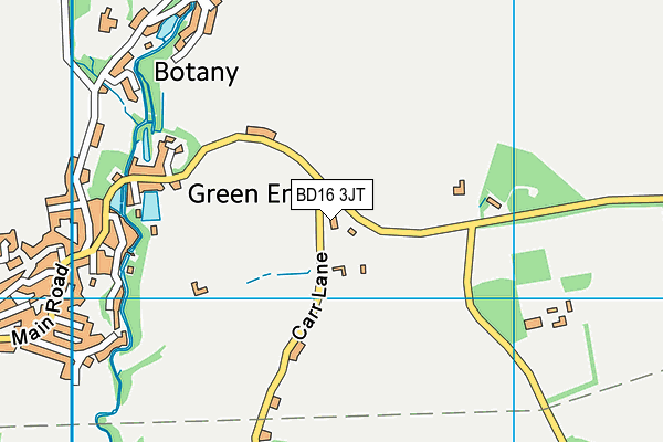 BD16 3JT map - OS VectorMap District (Ordnance Survey)