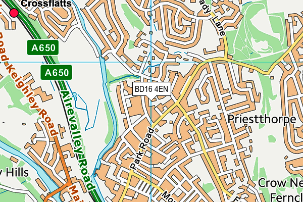 BD16 4EN map - OS VectorMap District (Ordnance Survey)