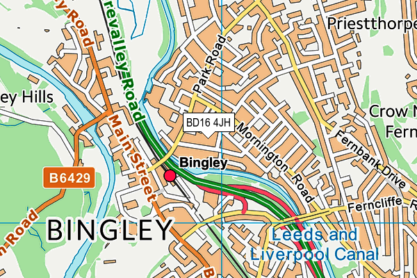 Map of BINGLEY TYRES LLP at district scale