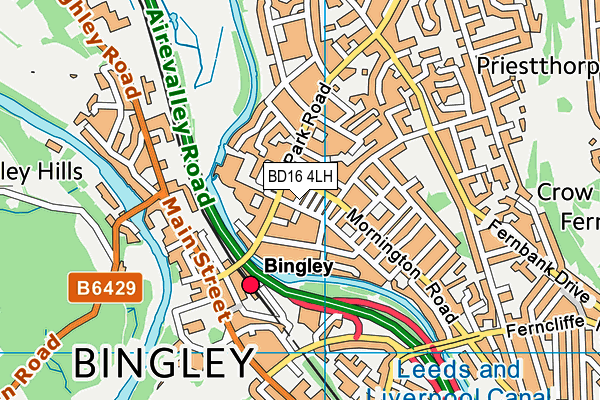 BD16 4LH map - OS VectorMap District (Ordnance Survey)