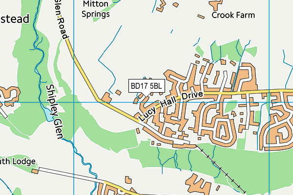 BD17 5BL map - OS VectorMap District (Ordnance Survey)