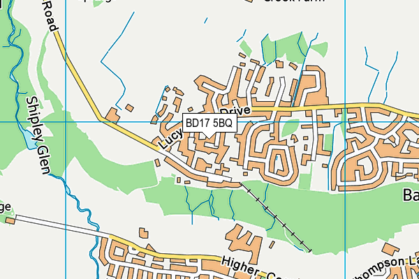 BD17 5BQ map - OS VectorMap District (Ordnance Survey)