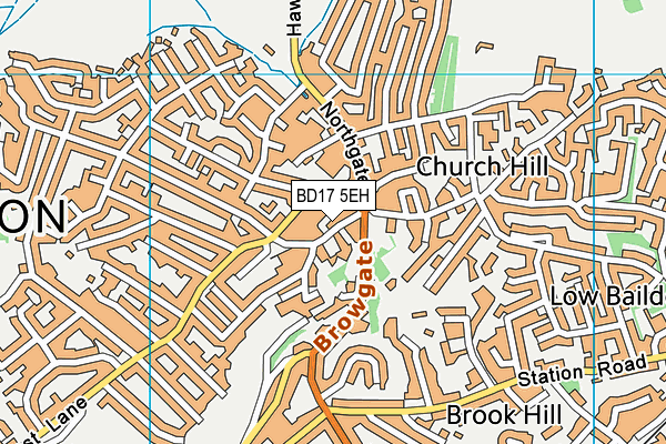 BD17 5EH map - OS VectorMap District (Ordnance Survey)
