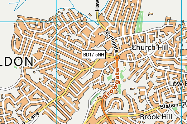 Baildon Methodist Church map (BD17 5NH) - OS VectorMap District (Ordnance Survey)