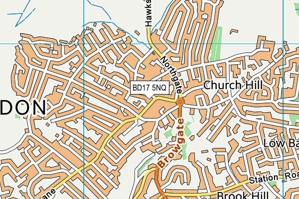 BD17 5NQ map - OS VectorMap District (Ordnance Survey)