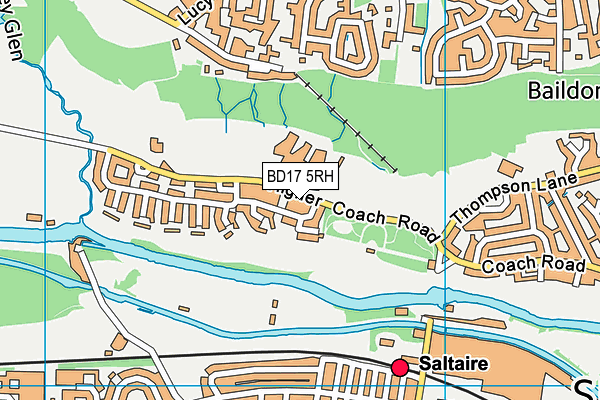 BD17 5RH map - OS VectorMap District (Ordnance Survey)