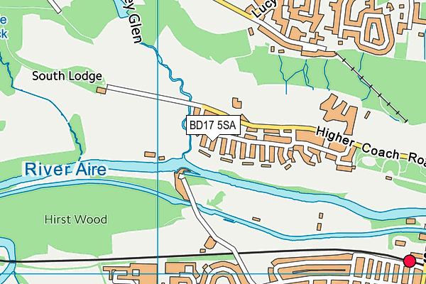 BD17 5SA map - OS VectorMap District (Ordnance Survey)