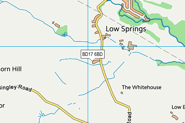 BD17 6BD map - OS VectorMap District (Ordnance Survey)