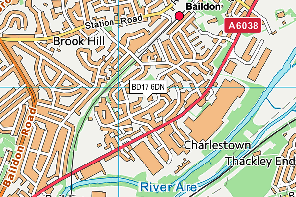 Hoyle Court Primary School map (BD17 6DN) - OS VectorMap District (Ordnance Survey)