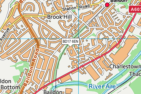 BD17 6EN map - OS VectorMap District (Ordnance Survey)