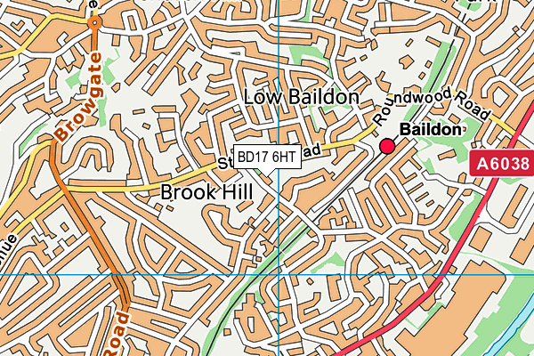 BD17 6HT map - OS VectorMap District (Ordnance Survey)