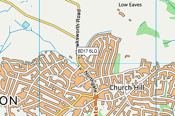 BD17 6LQ map - OS VectorMap District (Ordnance Survey)