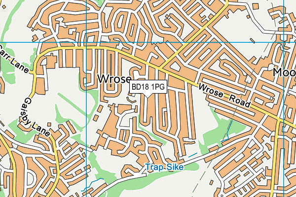 BD18 1PG map - OS VectorMap District (Ordnance Survey)