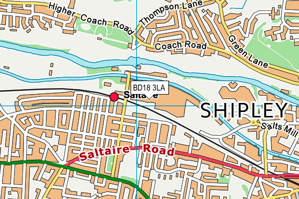 Map of SALTAIRE DISTRIBUTION COMPANY LTD at district scale