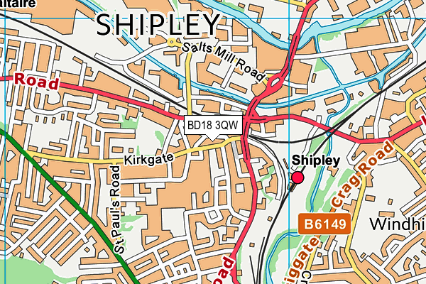 Map of SHIPLEY PHONES LTD at district scale