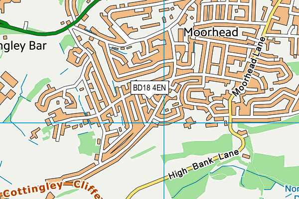 BD18 4EN map - OS VectorMap District (Ordnance Survey)