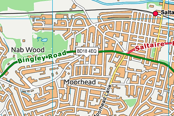 BD18 4EQ map - OS VectorMap District (Ordnance Survey)