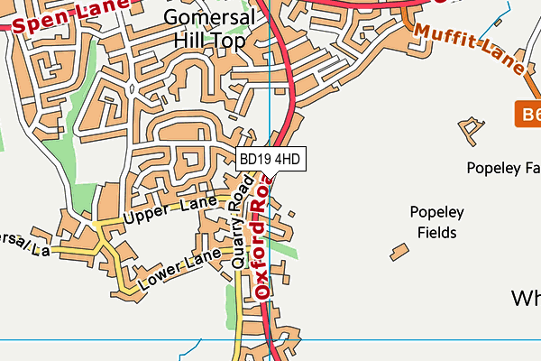 Map of WARRINGTON & GAUNT LTD at district scale