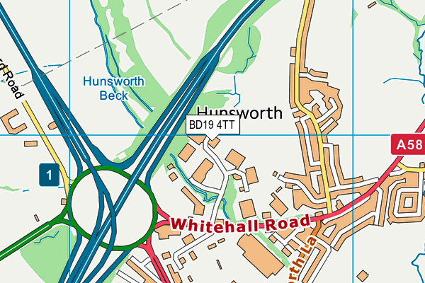 Map of METCALF ROBERTSON LIMITED at district scale