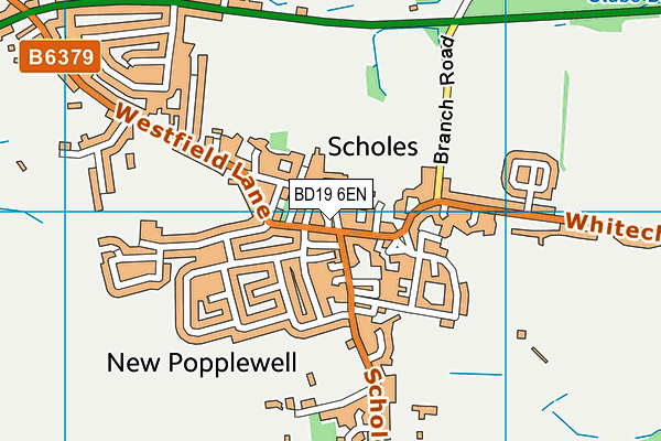 BD19 6EN map - OS VectorMap District (Ordnance Survey)