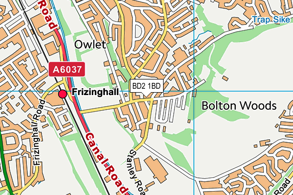 Bolton Woods Community Centre (Closed) map (BD2 1BD) - OS VectorMap District (Ordnance Survey)