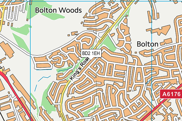 BD2 1EH map - OS VectorMap District (Ordnance Survey)