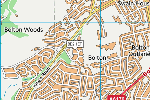 BD2 1ET map - OS VectorMap District (Ordnance Survey)