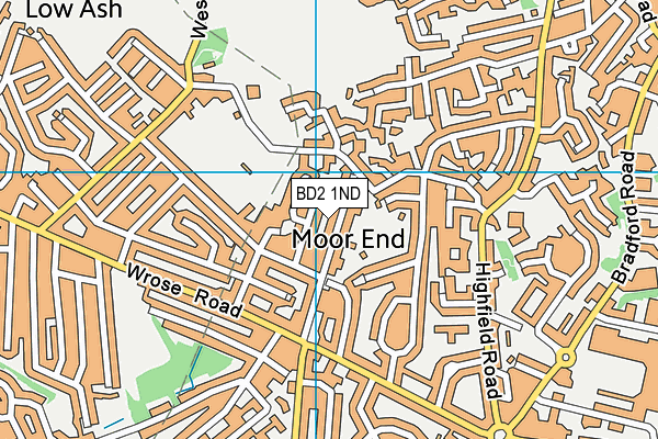 BD2 1ND map - OS VectorMap District (Ordnance Survey)