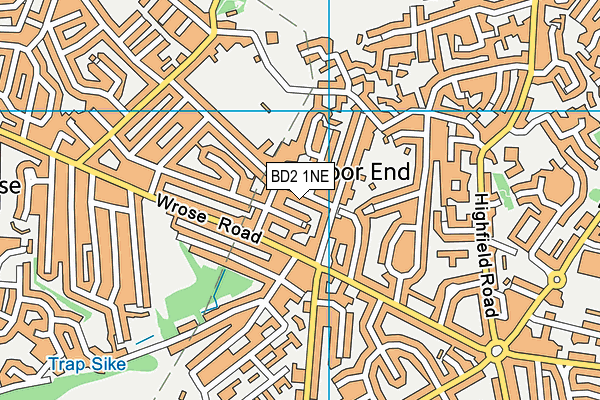 BD2 1NE map - OS VectorMap District (Ordnance Survey)