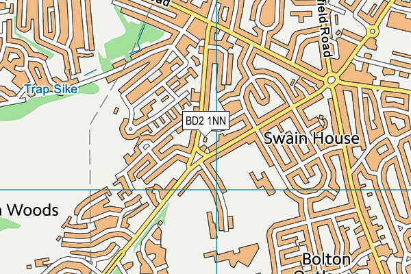 BD2 1NN map - OS VectorMap District (Ordnance Survey)