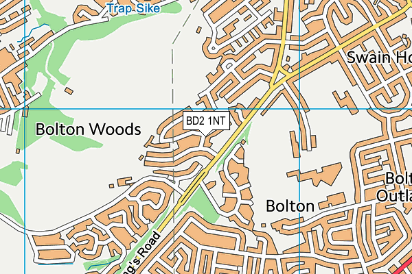 BD2 1NT map - OS VectorMap District (Ordnance Survey)